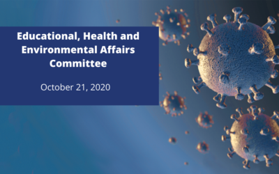 Education, Health, and Environmental Affairs Committee: October 21, 2020