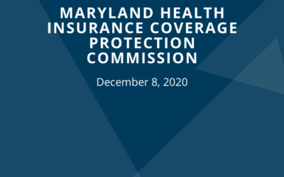 Maryland Health Insurance Coverage Protection Commission: December 8, 2020