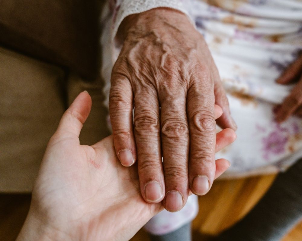 elderly hand